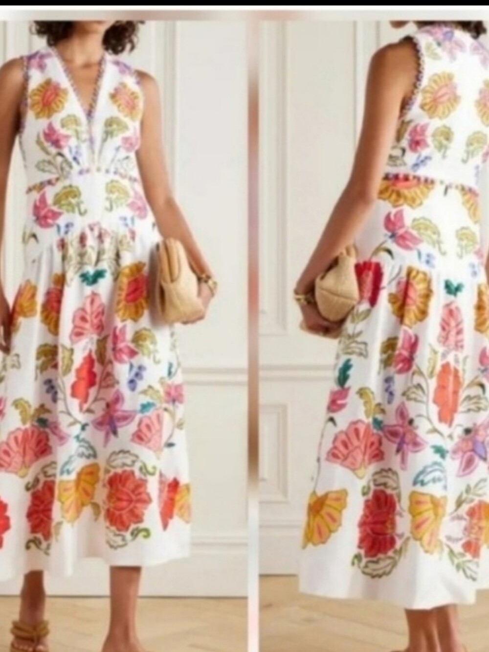 Farm Rio Floral Insects Mididress - Picture 1 of 5